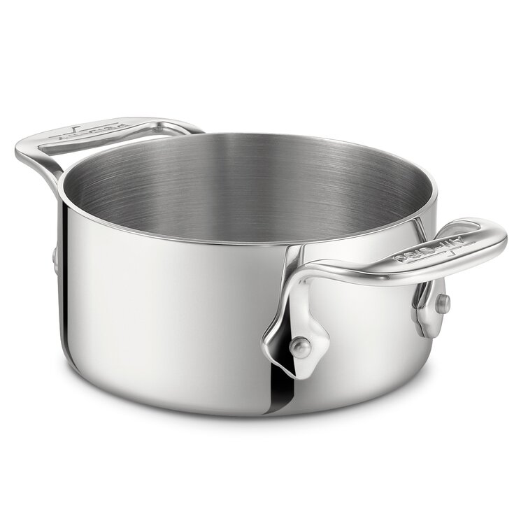  All-Clad Specialty Stainless Steel Ramekin with Lid 2 Piece  Oven Broiler Safe 600F Pots and Pans, Cookware Silver: Cookware Sets: Home  & Kitchen