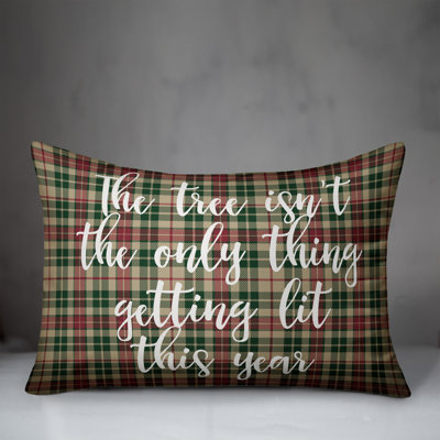 Plaid Reversible Throw Pillow