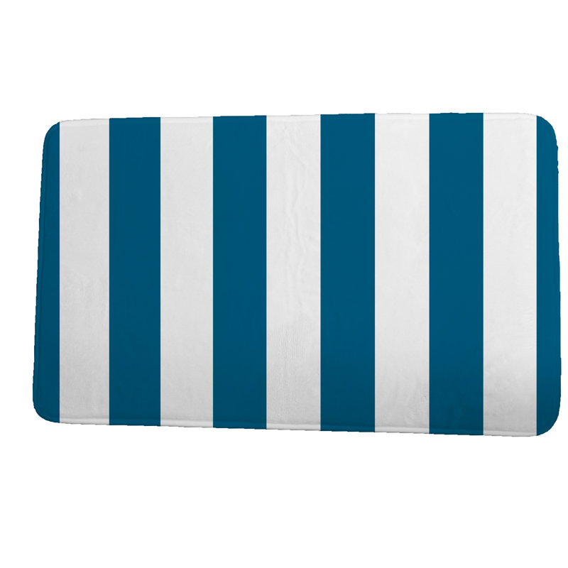 Tapis de bain Crowborough, l 17 po x L 24 po, Bleu