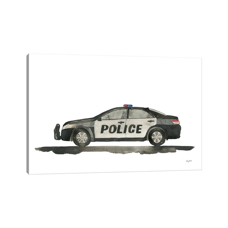 Police Car by Kelsey McNatt - Gallery-Wrapped Canvas Giclée on Canvas, Wrapped Canvas, 66.04 cm H x 45.72 cm W x 3.175 cm D