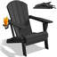 Chaise Adirondack en PEHD toutes saisons pliable avec porte-gobelet -996712085-989464260