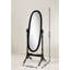 Miroir exotique de style traditionnel royal avec une finition argentée particulière.