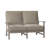 Charleston Aluminum Loveseat - Oyster-38587847-62363473-63361361