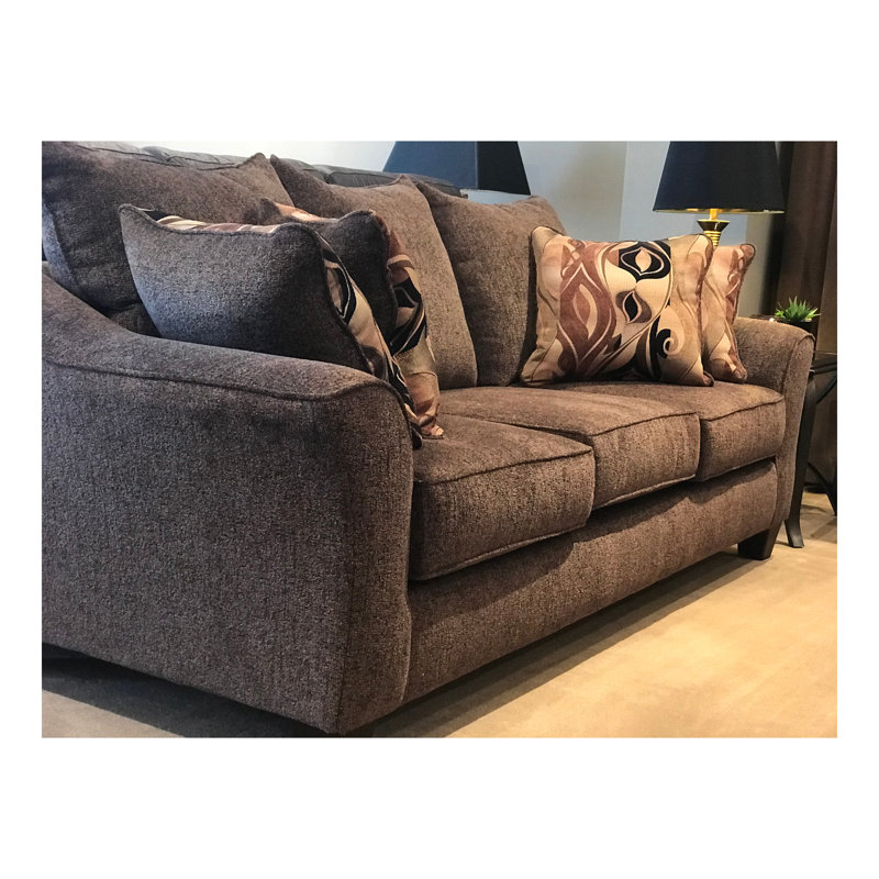 Cafe Fabric Pillowback Sofa