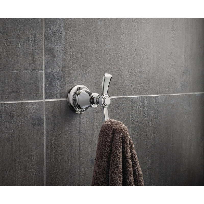 Rook® Double Robe Hook, Polished Chrome