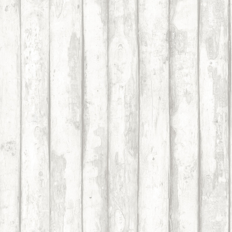 Gluck 10m x 52.8cm Matte Wallpaper Roll, Off White/Grey