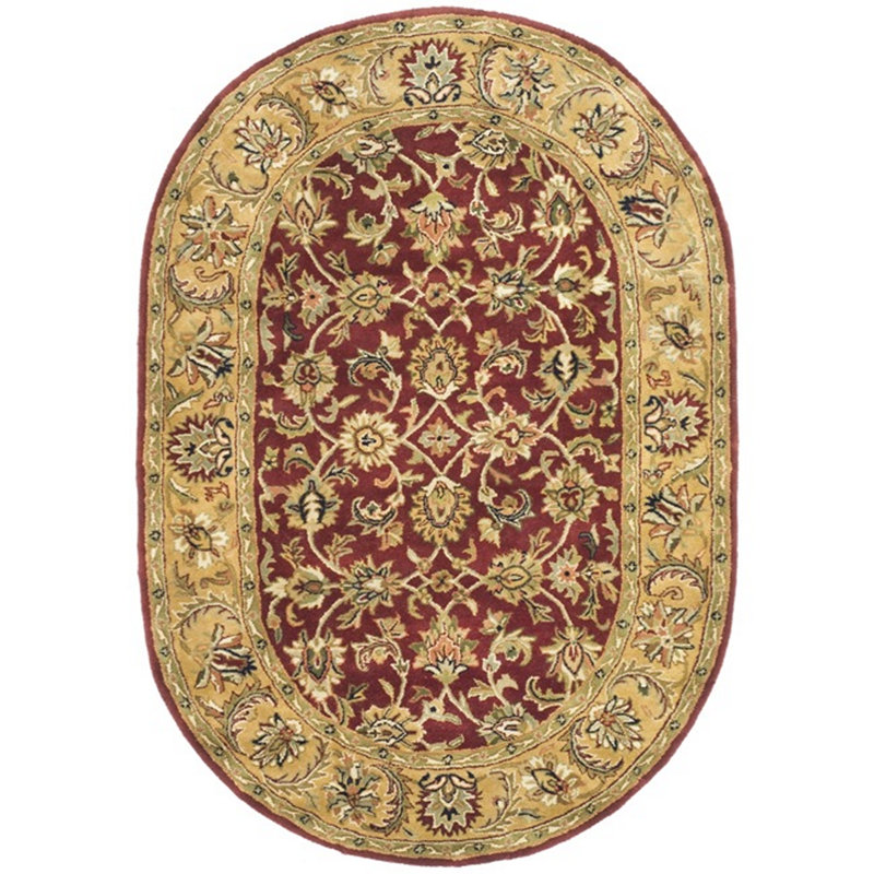 Alger Classic Hand Tufted Wool Oriental Rug, Oval 4'6" x 6'6"