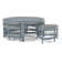 Raffles Rattan Cocktail Table with Benches