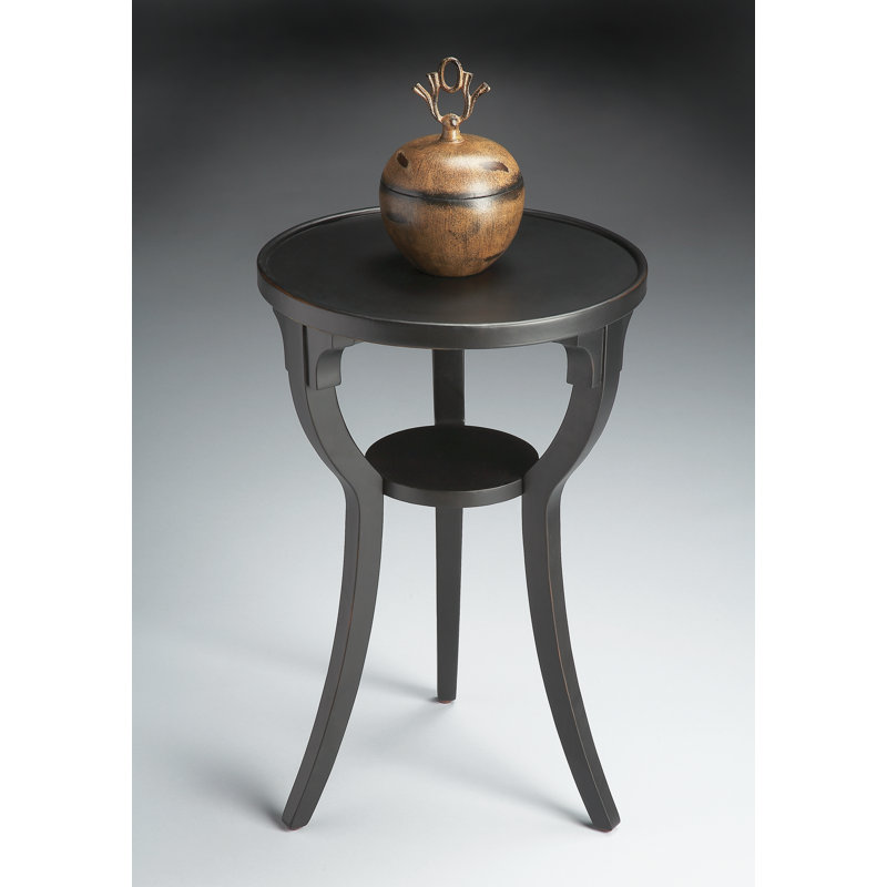 Dalton Round 15.75"W Side Table, Black Licorice
