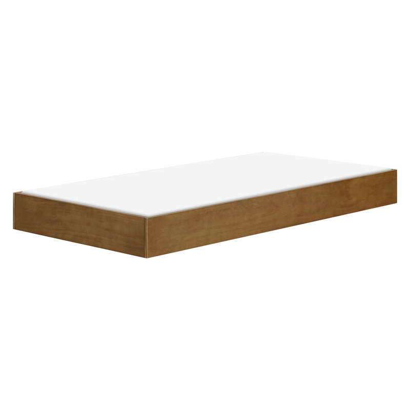 Twin Storage Trundle Bed, Natural Walnut