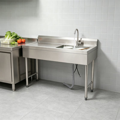 Station de lavage des mains avec robinet L 47,2 po x l 19,5 po