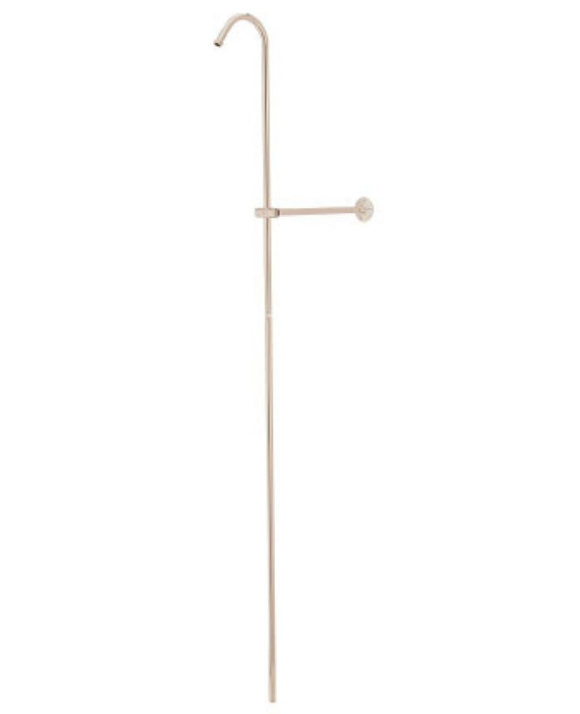 Shower Riser And Wall Support, Satin Nickel
