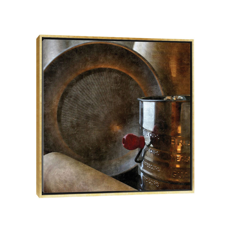 Rustic Kitchen II, Cadre doré, H 12 po x l 12 po x P 1,5 po