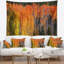 Tapisserie panorama à arbres de chute en polyester avec accessoires suspendus inclus-28489555