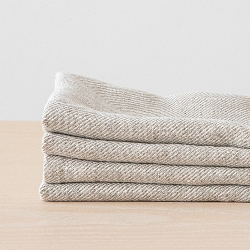 Kaedynce Cotton Blend Square Napkin, Natural, 20" W X 20" L
