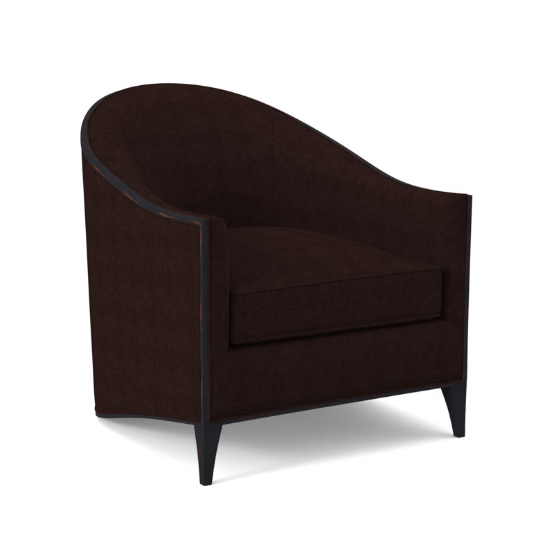Chaise Atelier, Mélange de polyester acajou Margaret, Ébène rétro
