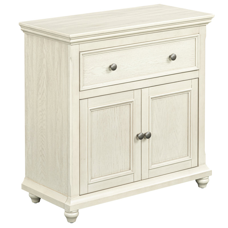 Commode 2 tiroirs Carl, Creme