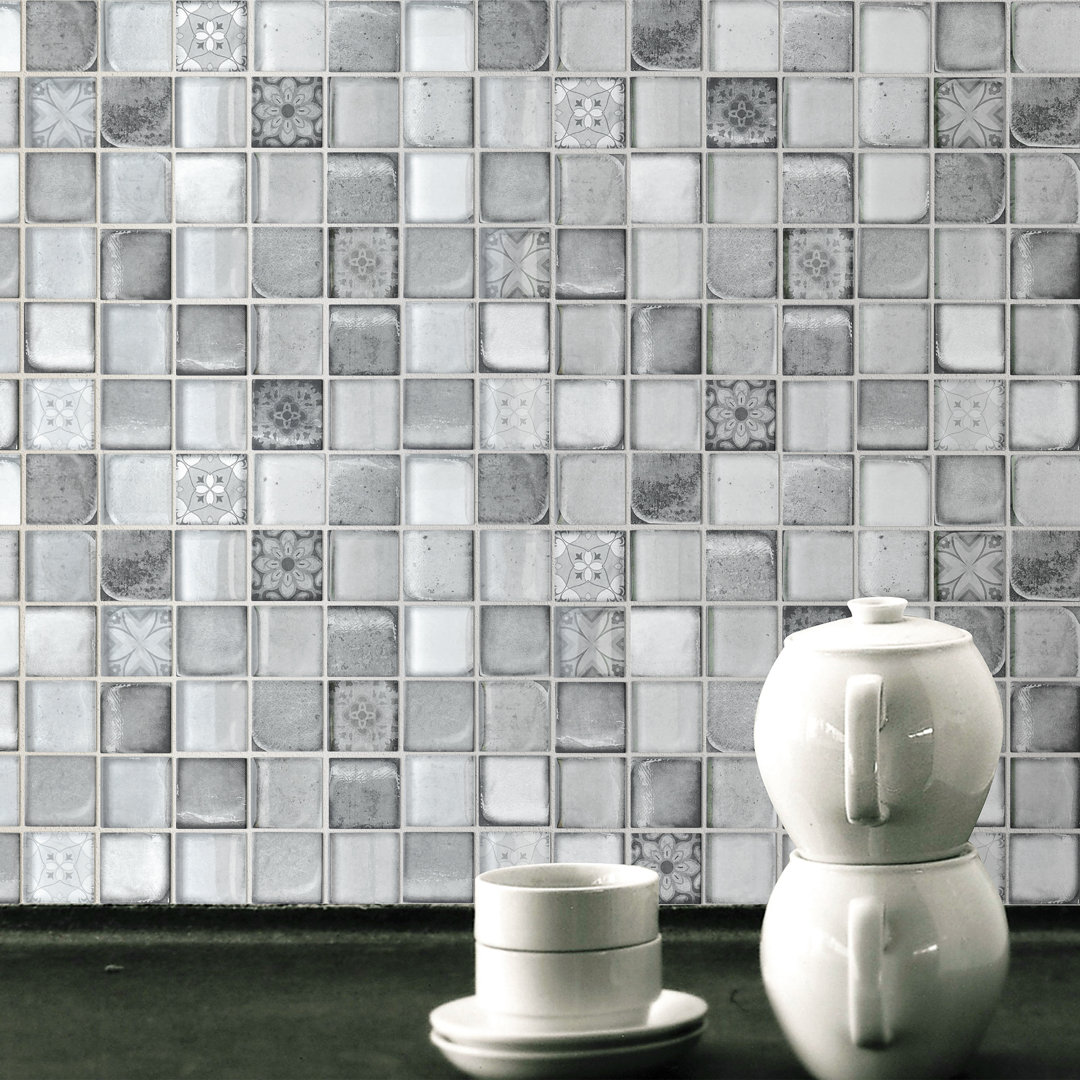 Classic Roman 2" x 2" Glass Grid Mosaic Wall Tile Supreme Tile 
