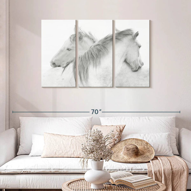 Stas Horses, 28" H x 45" W