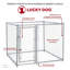 Ensemble de chenil à chaînons Lucky Dog-30959858