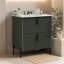 Meuble-lavabo avec lavabo en céramique Hurlburt-1651670541