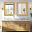 Rexford  Natural Wood Rattan Mirror Farmhouse Wall Decoration-87905883