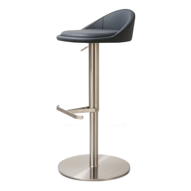 Tabouret de comptoir pivotant Vito, Navy Blue