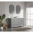Fully Assembled 60'' Freestanding Double Bathroom Vanity with Artificial Stone