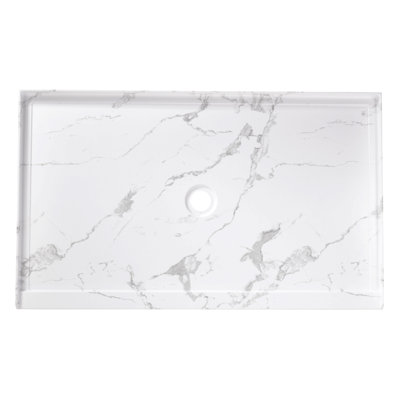 60 po X 36 po Base de bac de douche rectangulaire en acrylique Alcove