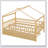 Wooden House Bed With Trundle-347267188