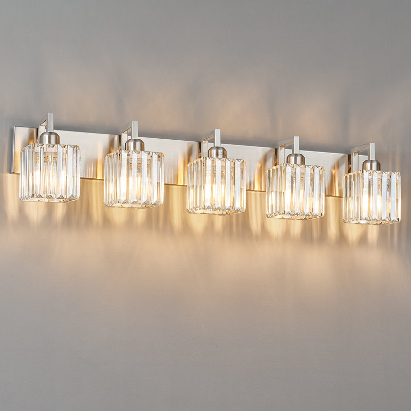 Kyneisha Vanity Light, 5 Lights, Sand Nickel