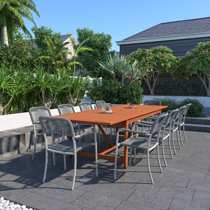 Chaise de patio empilable Brighton, Gris
