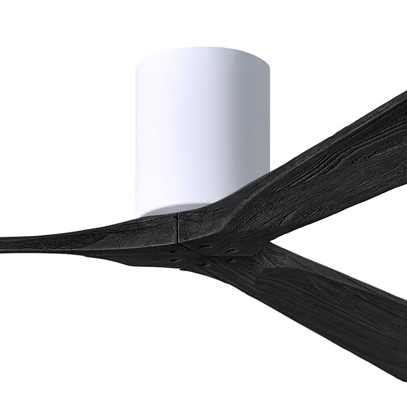 Irene Ceiling Fan, 72", Gloss White, Matte Black