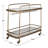 Uttermost Scarritt Antique Brass Bar Cart