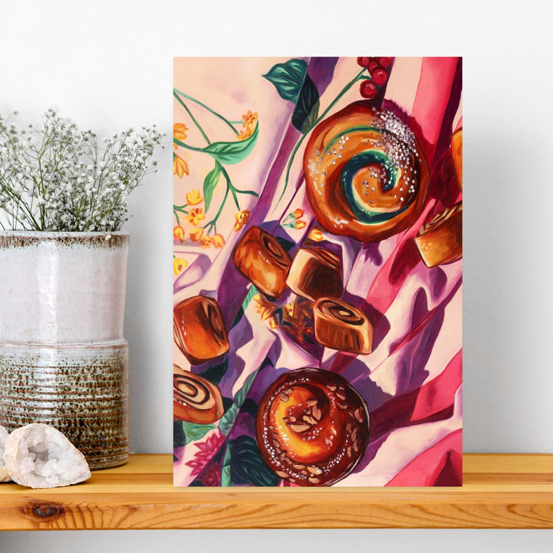 Sweet Buns And Berries by Anna Zdanowicz - Print, 45.72 cm H x 30.48 cm W