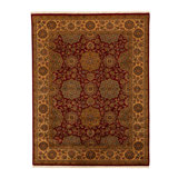 Wool Oriental Area Rug in Gold