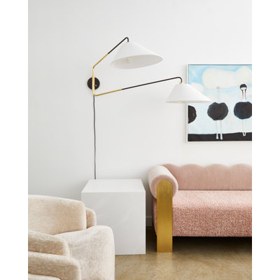 Duo 2 Light Plug-in Sconce by Kelly Behun for Hudson Valley Lighting