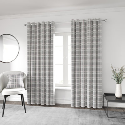 Harriet Lined Eyelet Room Darkening Curtains