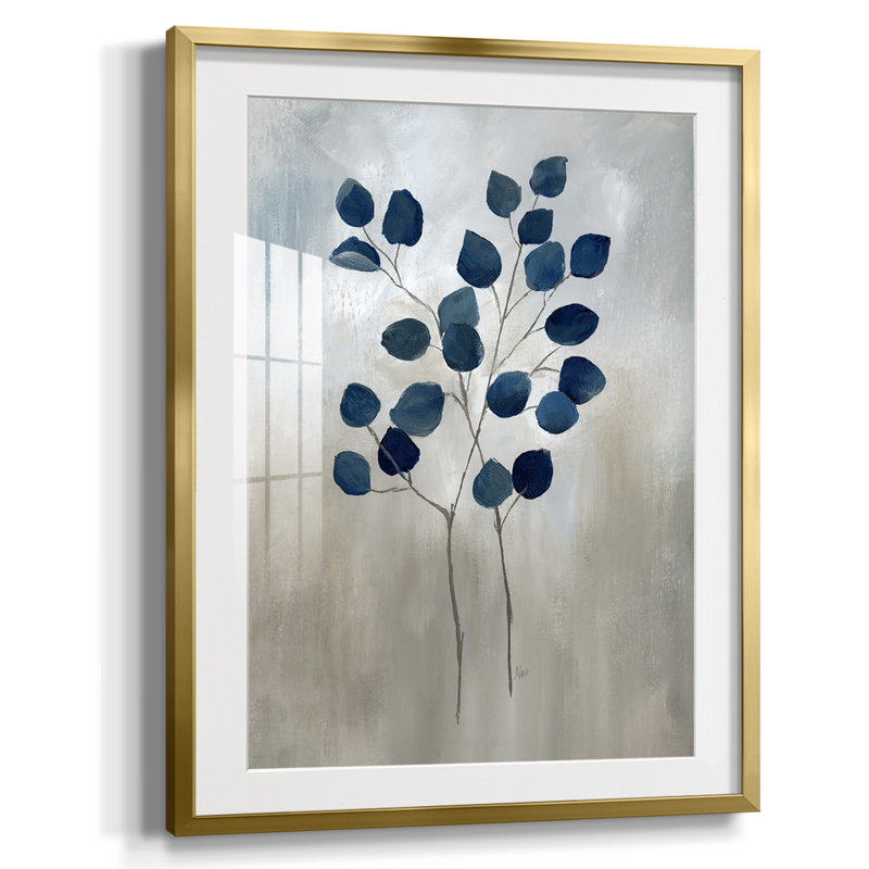 Green Shadows I, reproduction encadrée, Blanc, Papier encadré argent vieilli