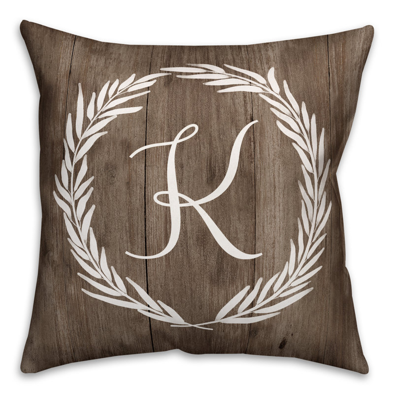 Reversible Throw Pillow, K