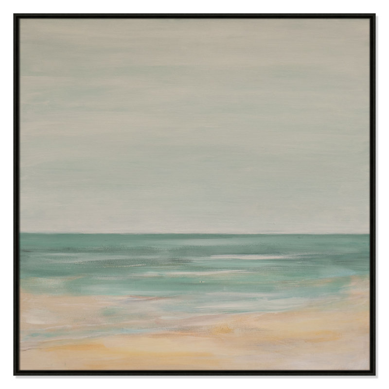 Horizon Print par S.H. Khân, Espresso, H 41,5 po x l 41,5 po