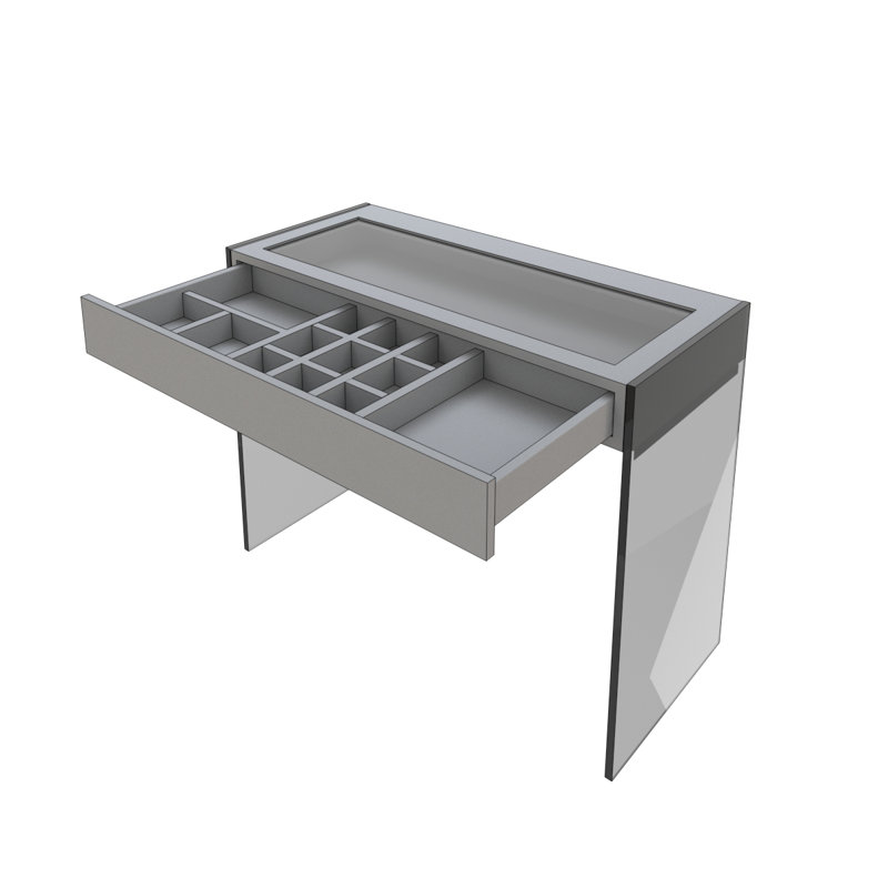 Ensemble coiffeuse et tabouret Aisia