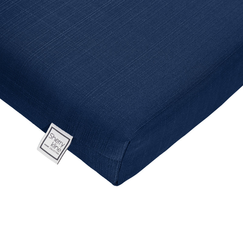Reversible Chaise Longe With White Polyester Padded Fill., Indigo