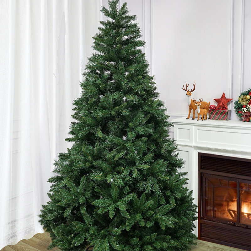 Artificial Christmas Tree, 6.99 ft, Not Pre-Lit