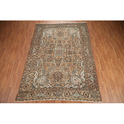 Tapis géométrique en laine 8 x 11