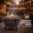 24Inch Wood Burning Fire Pit With Grill & Lid