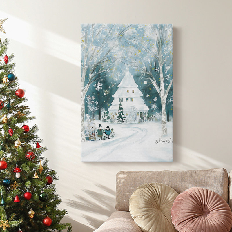 Art des Fêtes de Noël - Toile tendue avec châssis DCCDXL, H 12 po x l 8 po