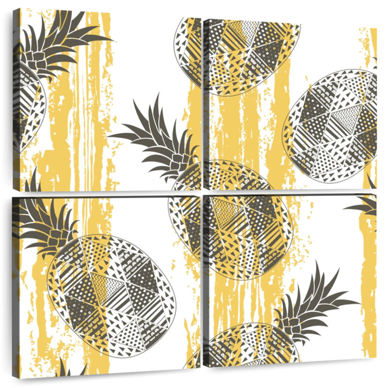 Yarlin Geometric Pattern Pineapples, 50" H x 50" W