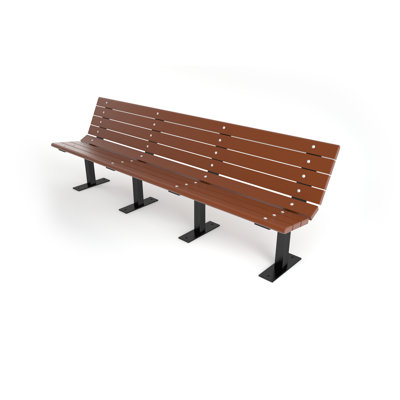Contour Recycled Plastic Park Bench