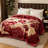 Luxury Korean Mink Floral Blanket Warm Soft Winter Fleece 